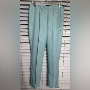 🛍️ Chadwicks 53% Linen blend blue pants with side zipper Size 10T